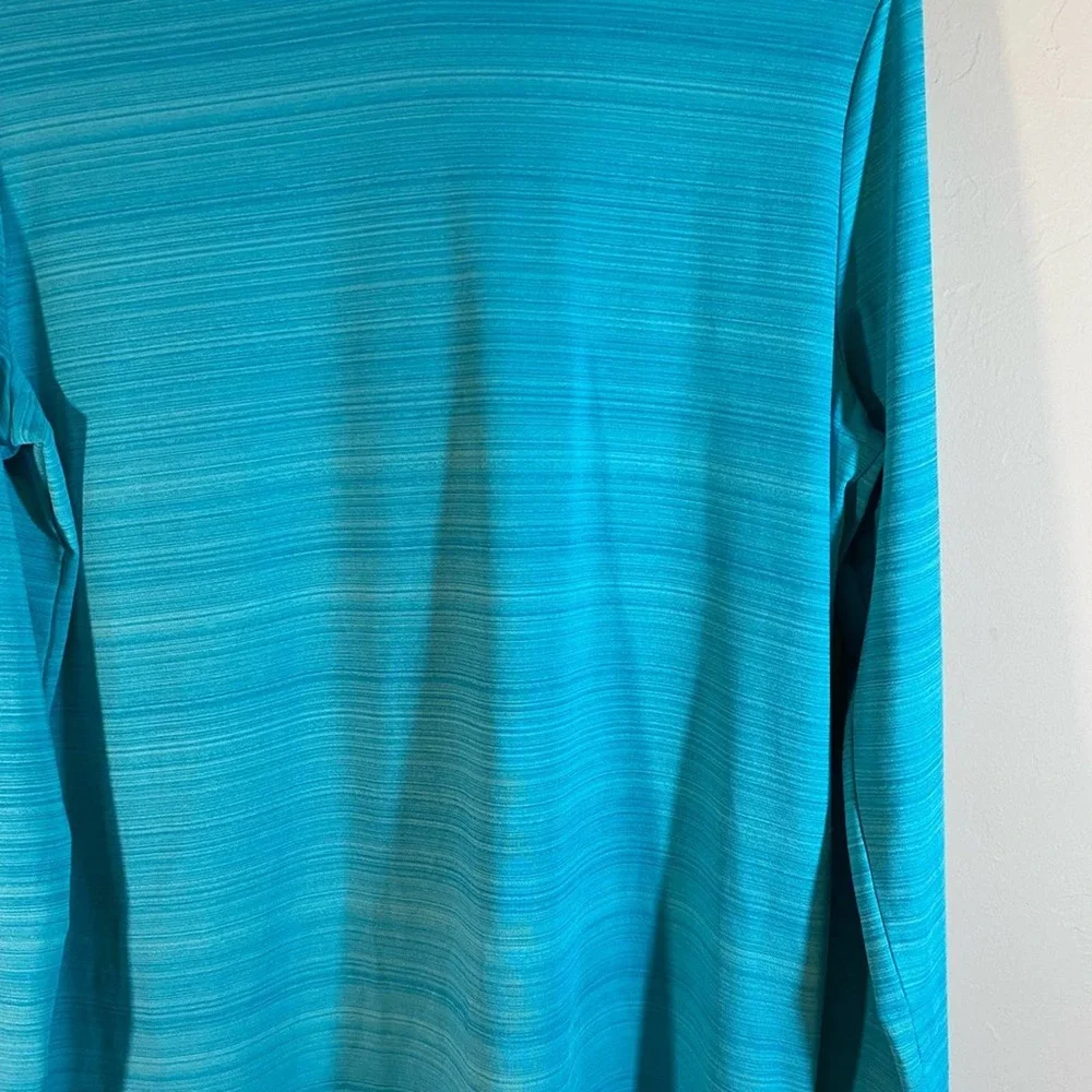 Lands End Hooded Pull Over Top Teal Size XXL - Picture 2 of 9